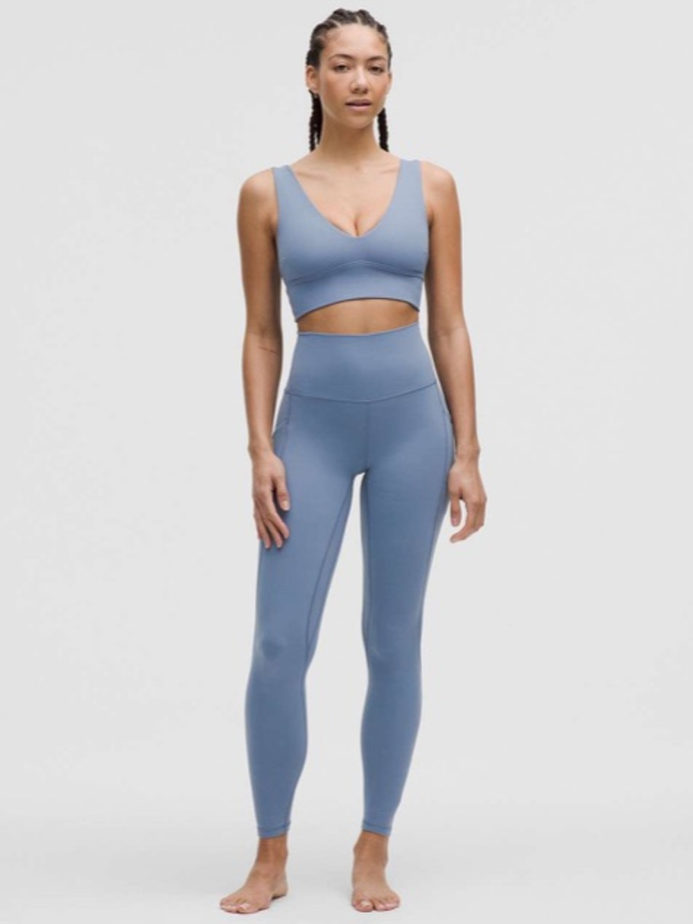 NWT Lululemon Align Leggings with Pockets - 28 inch - Size 8 - Washed Denim Blue